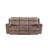 Two Tone Chocolate Velvet 3PCS Recliner Living Room Set