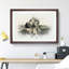 Two Elephants in Abstract - Picture Frame Graphic Art Print-55777725-55777727