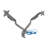 Mount-It Height Adjustable Dual Monitor Arm Mount Desk Stand | Fits 24 to 32 in. with 3.0 USB Ports