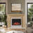 Modern Ember Everly Wood Fireplace Mantel Surround Overall Dimensions 72" x 54"- Interior Opening 48" x 42"-105265942-105265936