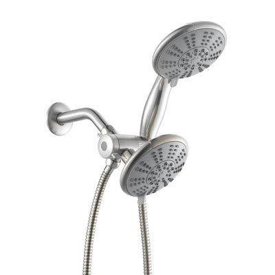 Ana Bath 5-Inch Multi Function Dual Shower Head with 5-Ft Hose