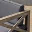 Alcôve gris foncé avec bois - Spacieux et coussins d'eau - Alcôve. Amusement extérieur confortable. Structure, coussins. Sièges 4. Comprend un fauteuil avec accoudoir gauche, un accoudoir droit et une table. Assemblage requis