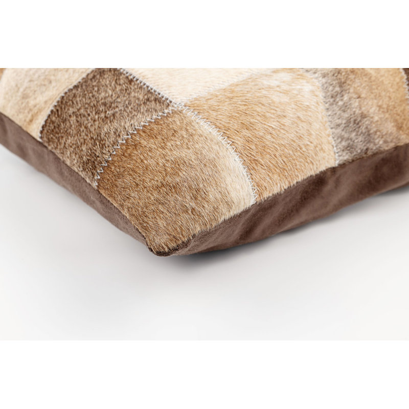 Coussin en peau de vache