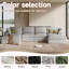 Canapé modulaire surdimensionné de 138 po, canapé modulaire avec assise profonde, très grand canapé en U avec repose-pieds-2039227818