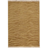 Wool Animal Print Area Rug in Beige/Brown