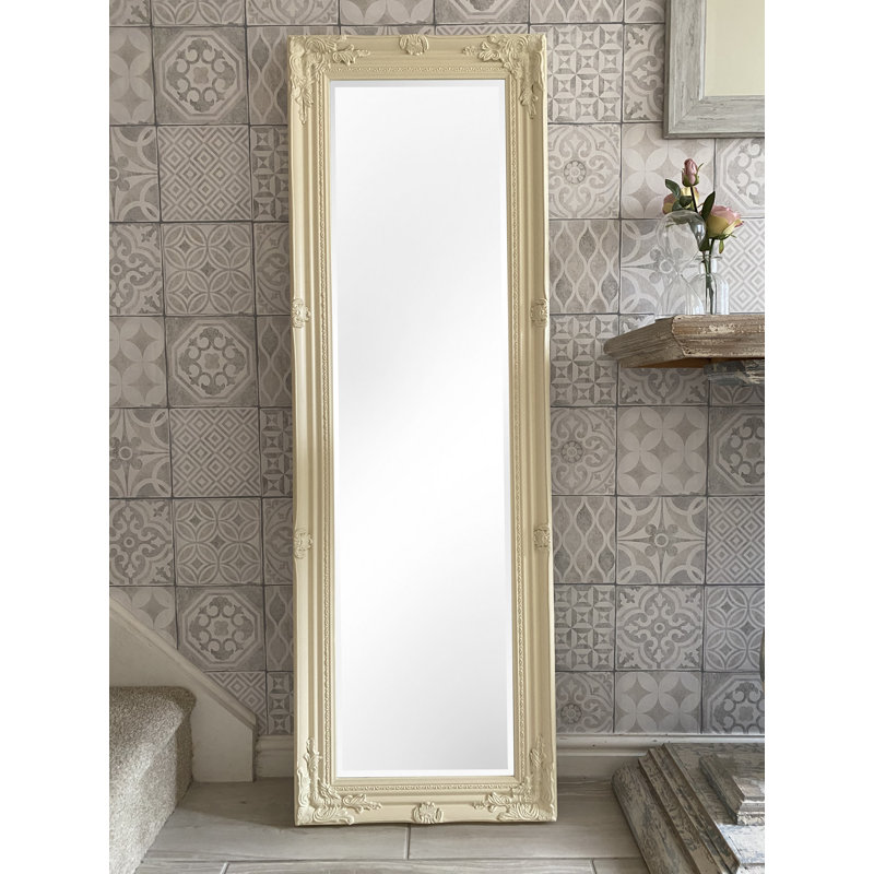 Frey Tall Solid Wood Framed Wall or Dressing Mirror
