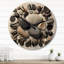 Horloge murale en bois surdimensionnée Beach-321364372