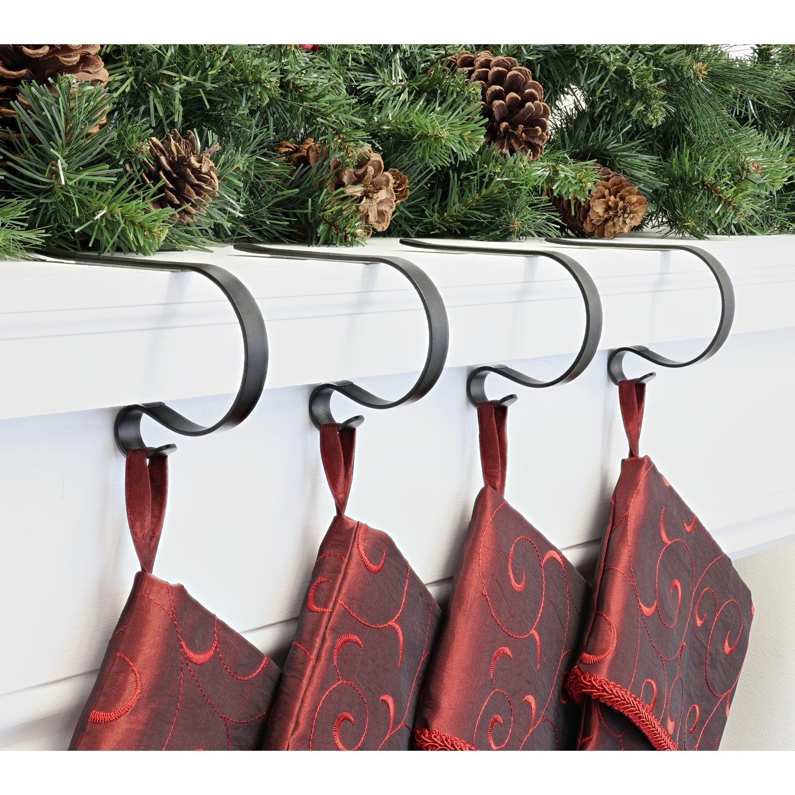 Stocking Holder, Matte Black