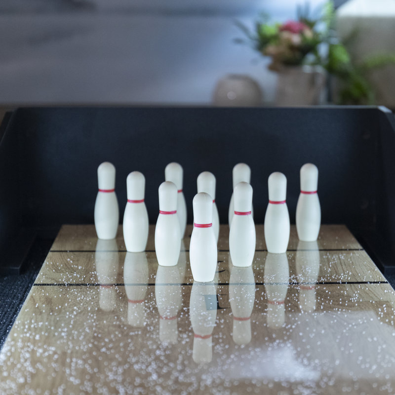 American Legend 9' Brookdale LED Shuffleboard Table with Bowling