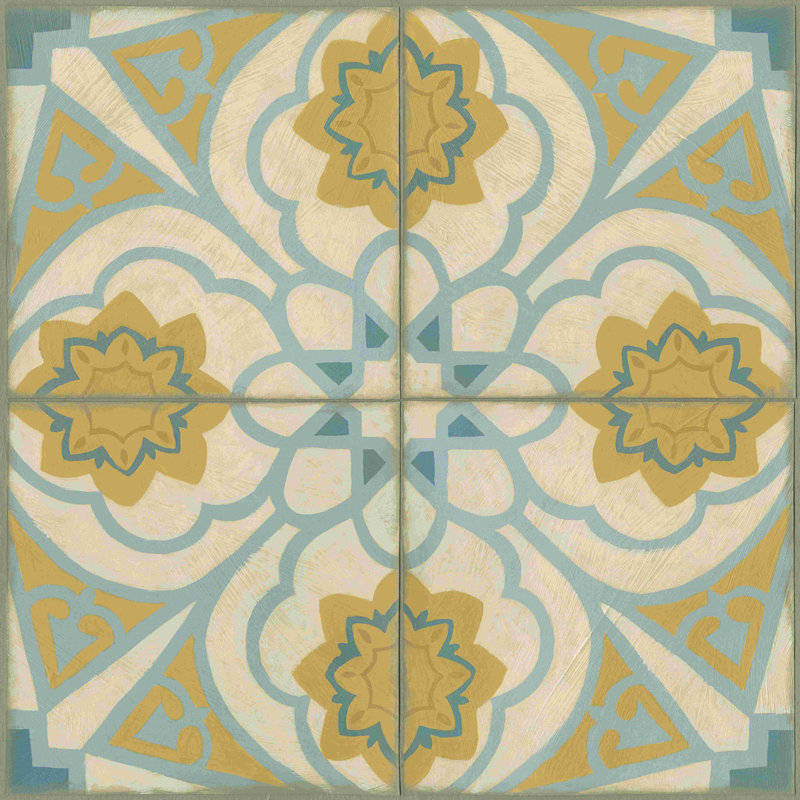 No Embellish * Old World Tiles II, H 36 po x l 36 po