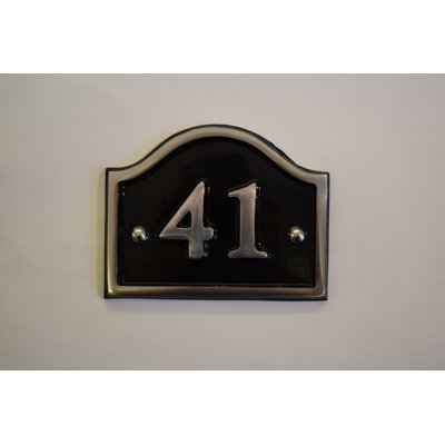Jaclynn 11.5cm H Reflective Metal House Number
