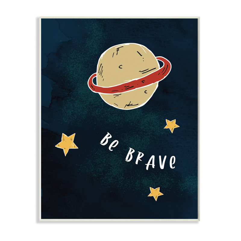 «Be Brave», Plaque murale, H 19 po x l 13 po