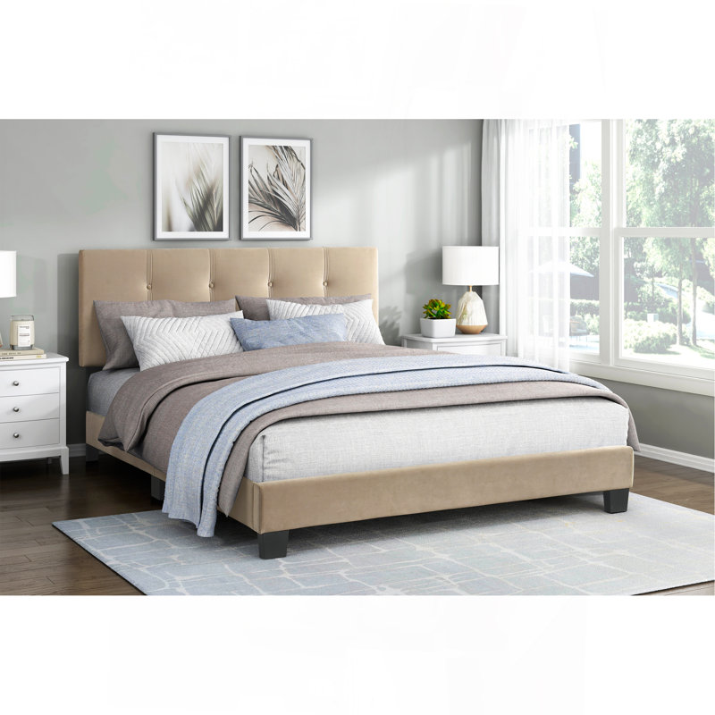 Mobilier de chambre à coucher 1pc, Marron clair, Grand lit
