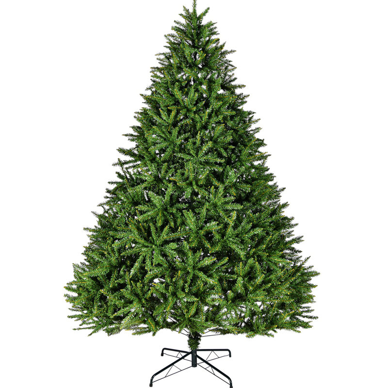 Arbre de Noël artificiel, arbre complet à charnières non éclairé de qualité supérieure avec 655 branches, arbre de Noël, 9'