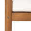 Chaise de patio moderne en bois 28 po Mid-Century, chaise longue à assise profonde résistante aux intempéries avec traversin et coussins épais, chaise d'appoint avec cadre en bois massif pour la cour, la piscine et la terrasse | Chaise de patio en bois moderne de 28 po Résistant D