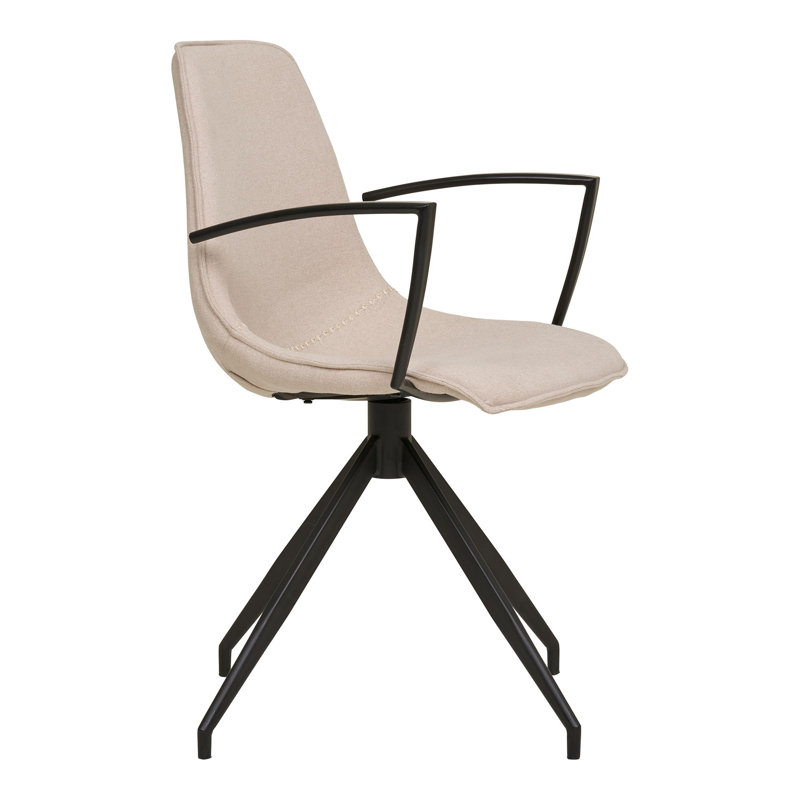 Garnon 48cm H Polyester Upholstered Armchair, Sand
