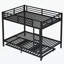 Lit en métal avec lit gigogne simple-702169558