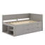 Lit de jour avec tiroirs et tablettes-443369930