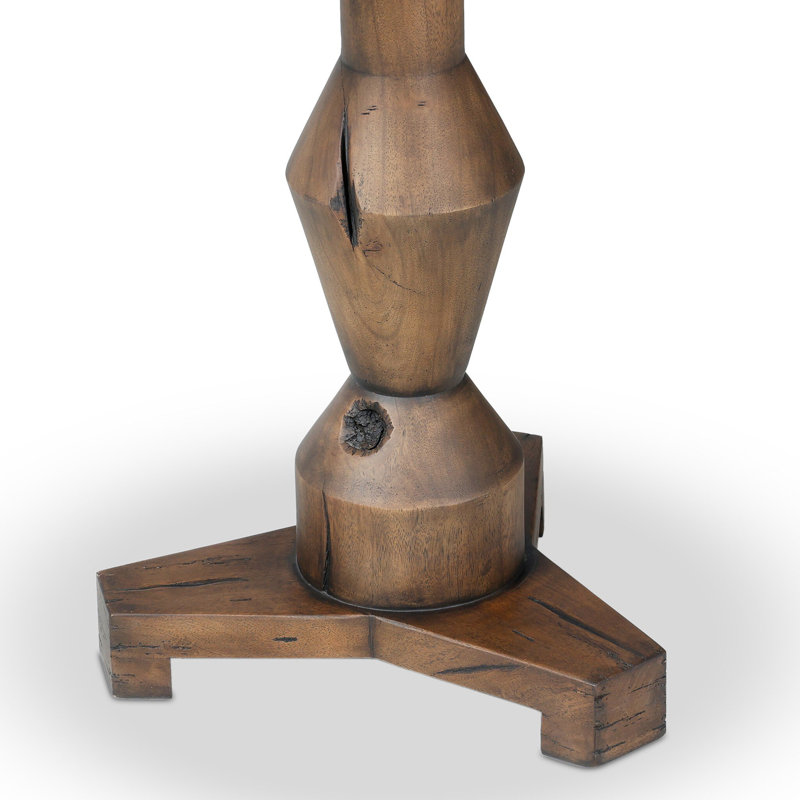Kernersville Solid Wood End Table, Aged Belgium Bleach