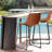 Comfortable And Stylish Counter Height Bar Stools With Ergonomic Design And Premium Leather Upholstery