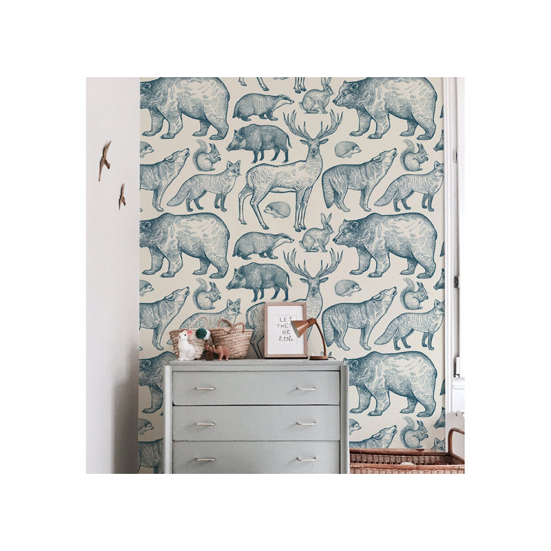 Nicola 1.04m x 152cm Matte Mural, 416 x 254cm