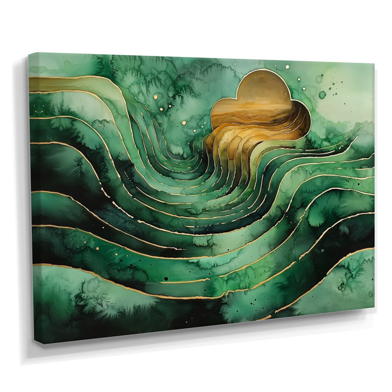 Wessels Emerald, H 12 po x l 20 po, Toile tendue, Ne s’applique pas