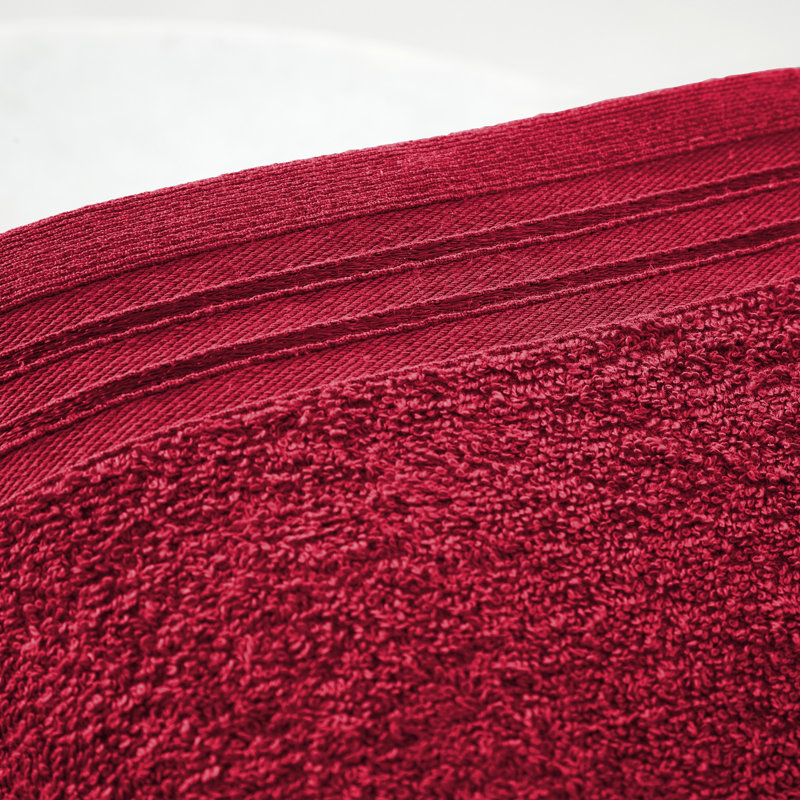Lazayah Midweight Bath Sheet, Red