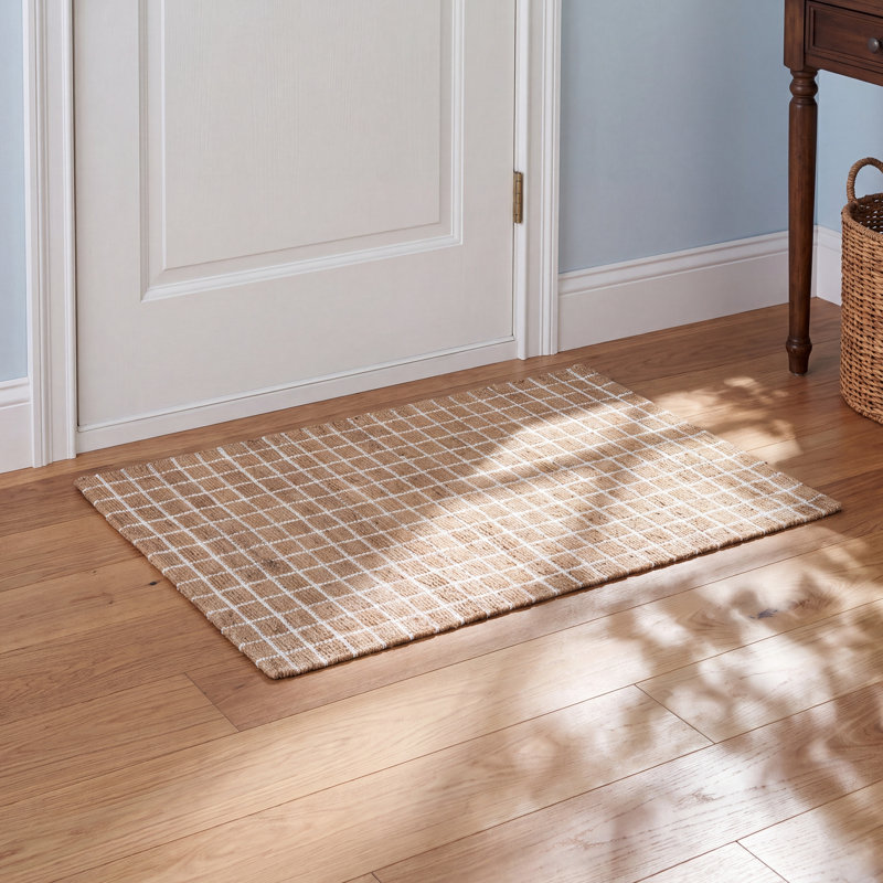 Thames Hand Loomed Checkered Indoor Rug, Rectangle 2' x 3'