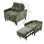 Canapé-lit simple 32,28 po / fauteuil-lit escamotable en chenille-150109184