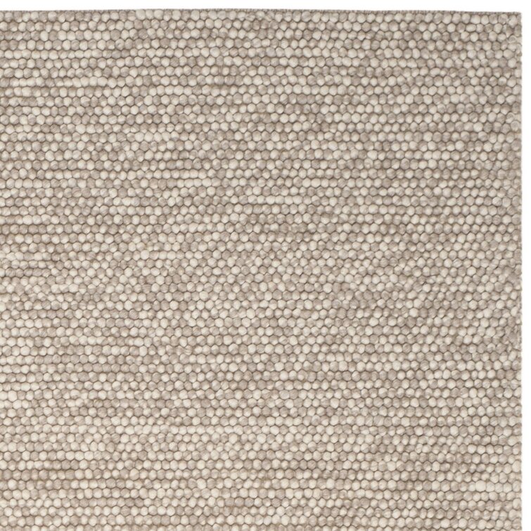 Luxury Modern Hand-Knotted Beige/Rust 6x8 Rug - AptDeco