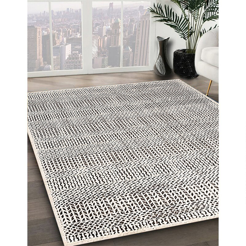 Houndstooth Indoor Rug, Square 3'