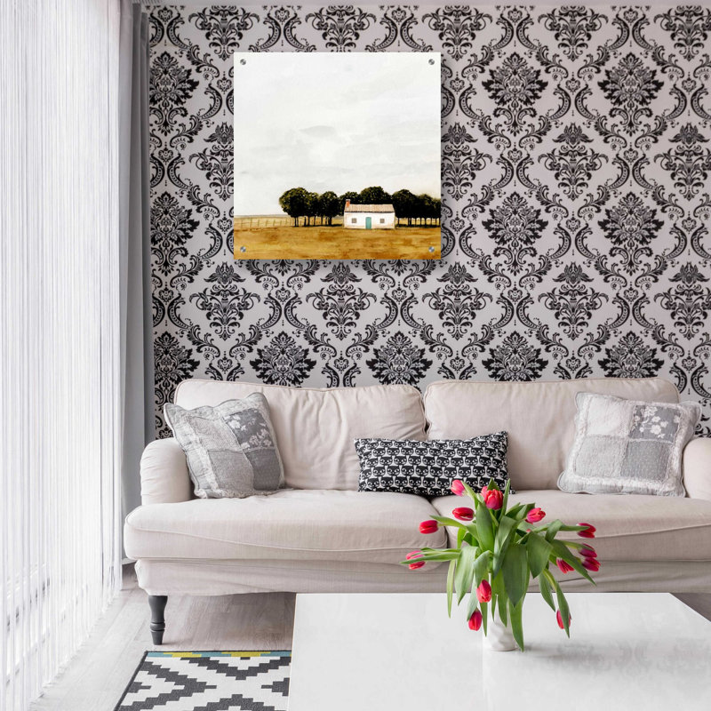 «Fin juillet I» par Victoria Borges, art mural acrylique, H 24 po x l 24 po x P 0,2 po