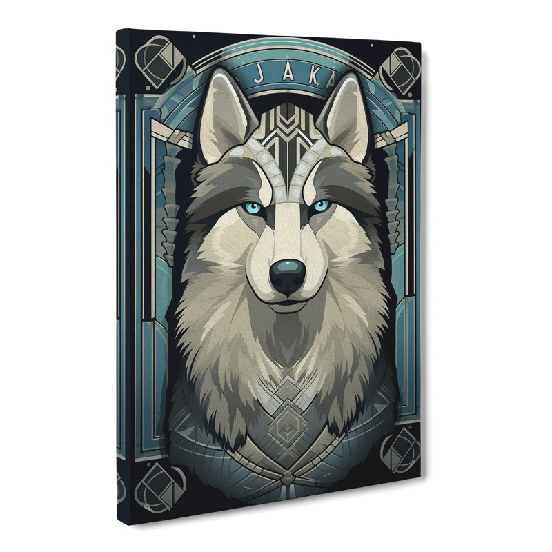 Husky - Wrapped Canvas, 50cm H x 35cm W x 3cm D
