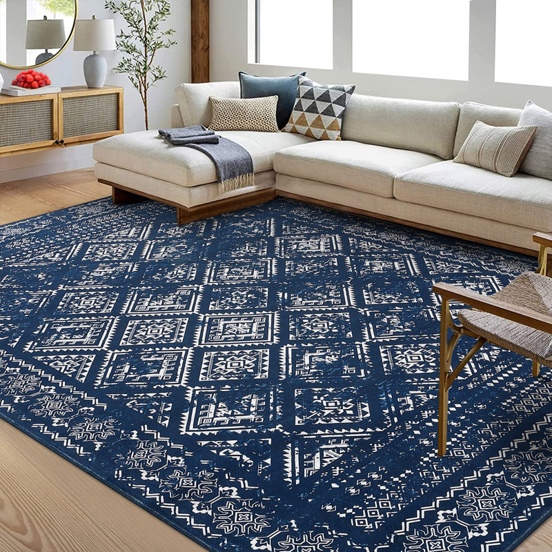 Tapis Leeoma avec envers antidérapant, Rectangle 8 pi x 10 pi