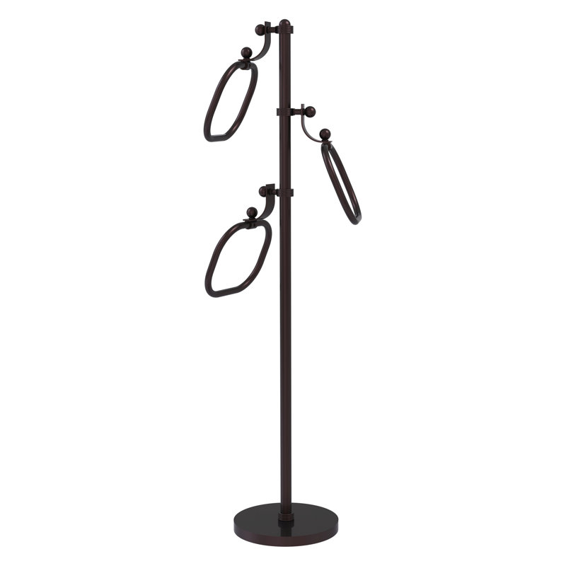 Porte-serviettes sur pied, Bronze antique
