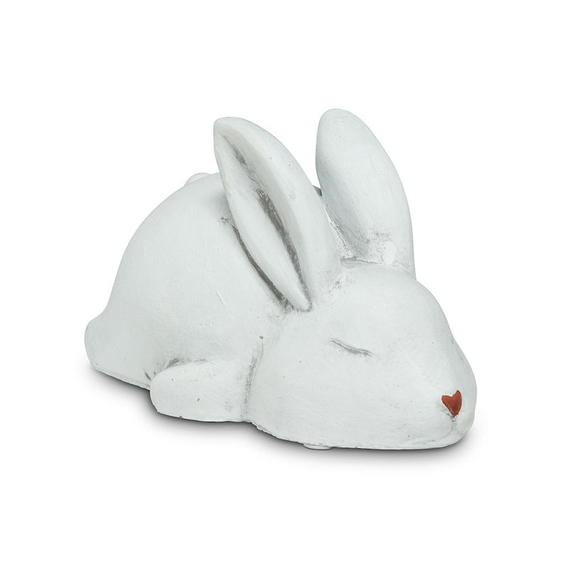 Figurine de lapin endormi Fansler, H 4,5 po x l 6 po x P 3 po