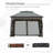 11' X 11' Pop Up Canopy, Outdoor Patio Gazebo Shelter With Removable Zipper Netting, Instant Event Tent W/ 114 Square Feet Of Shade And Carry Bag For Backyard, Garden, Dark Gray