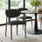 40" Modern Round Dining Table Set With Upholstered Chairs, 5-Piece Wood Top & Metal Frame Kitchen Set-1855431447