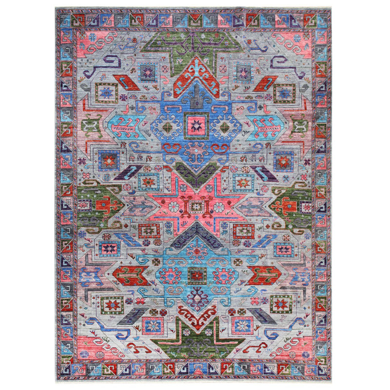Star Kazak One-of-a-Kind 8'2" x 10'2" Hand Knotted Area Rug