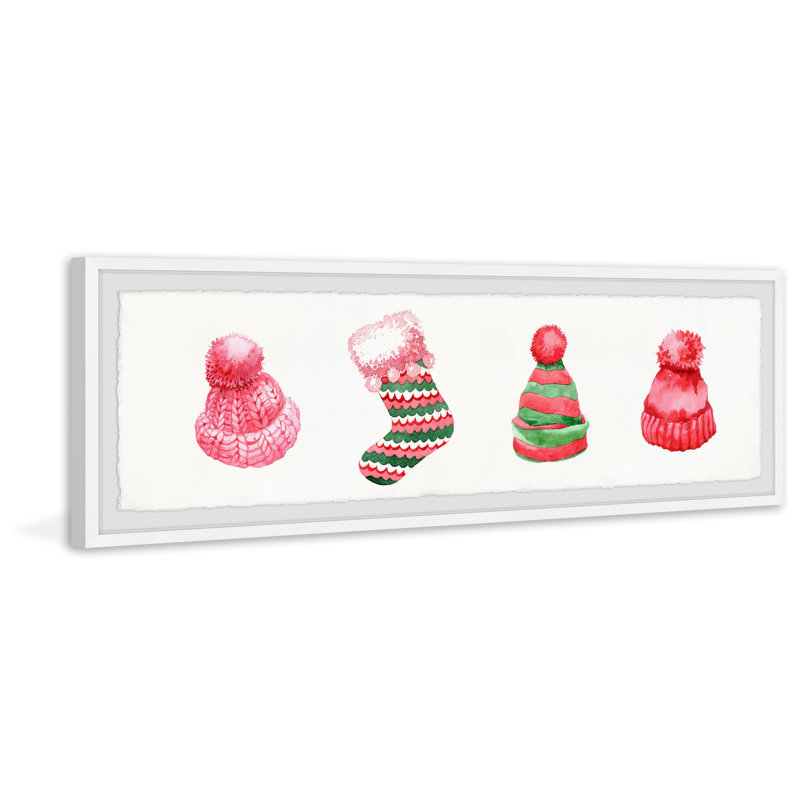 Baby's First Christmas - Single Picture Frame Panoramic Painting, 25cm H x 76cm W x 3.81cm D