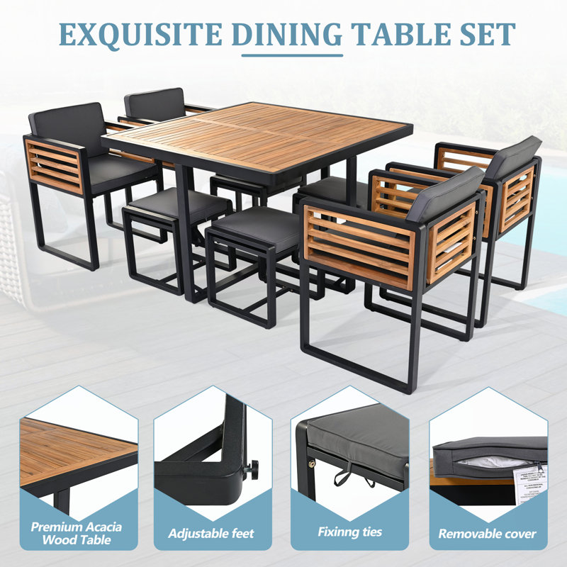 Ensembles repas pour patio, Gris