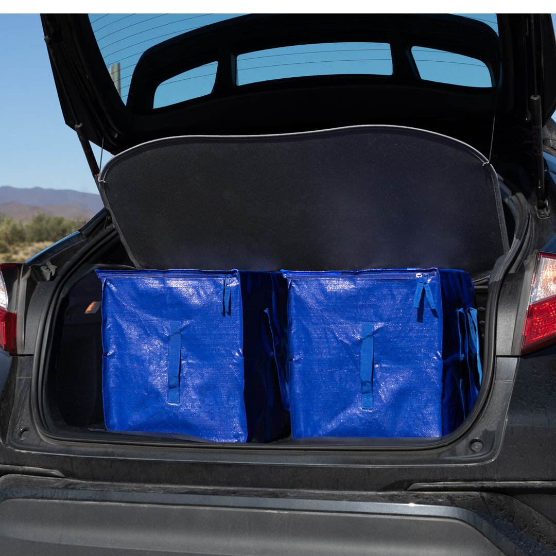 Moving Bags - Extra Large Storage Bags with Dual Zippers, Durable Handles, and 65lb Weight Capacity - Moving Supplies by Home-Complete  (Set of 10) Rebrilliant