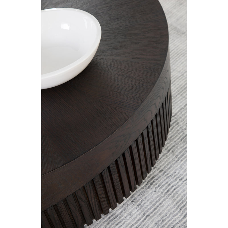 Signature Designs Nightfall Pedestal Coffee Table, Mocha