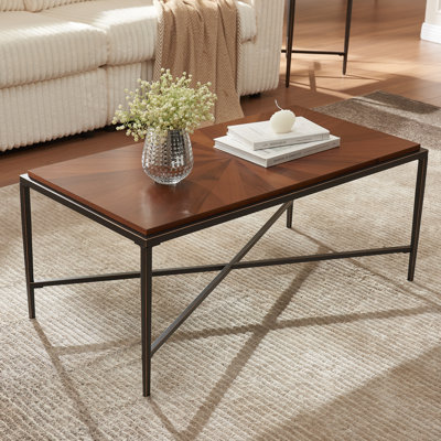 41.3” Mid-century Modern Coffee Table by Everly Quinn