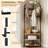 Corner Coat Rack With Shoe Bench and 6 Double Hooks, Corner Hall Tree - Clothes Rack With Storage Hall Tree With Organizer Shelf for Entryway, Hallway, Closet-1786214087