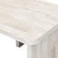 Table basse de salle à manger en forme de L, blanche, 123 x 58,5 cm et 90 x 80 cm détachables, style bois, dimensions en L, idéale pour les repas en plein air ou le jardin, facile d'entretien.