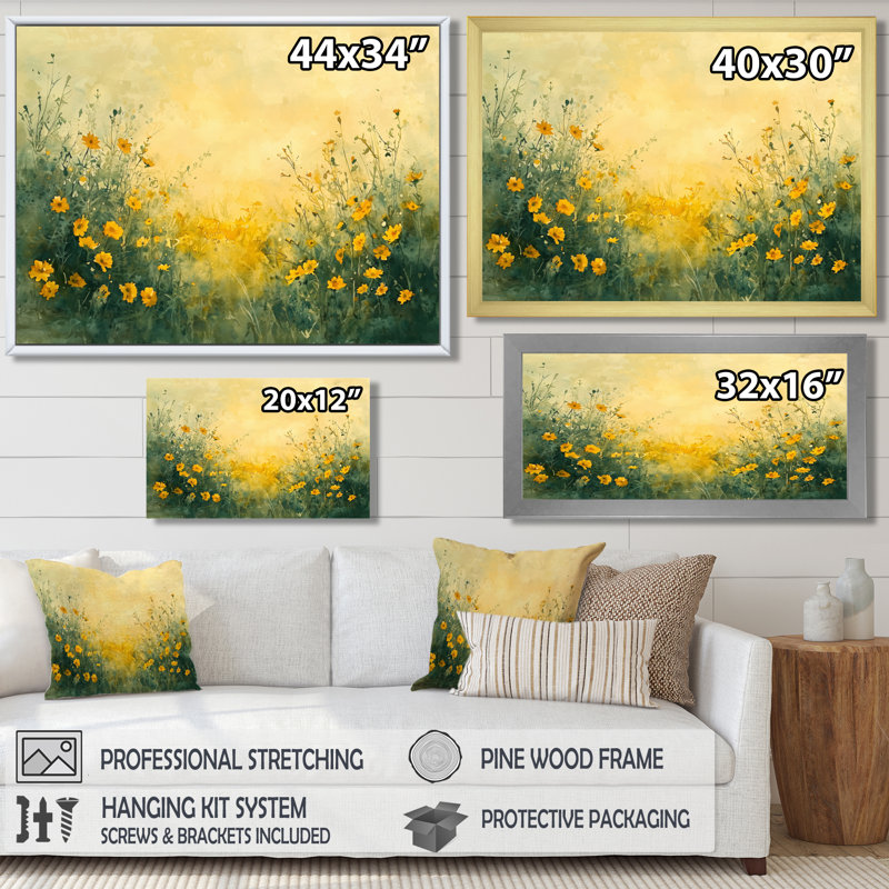 Ingmar, heure dorée coquelicots en été III - coquelicots, art mural, Brun, Impression encadrée flottante, H 24 po x l 32 po