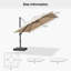 3m Square Cantilever Parasol-241200857