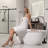 67'' x 33.5'' Freestanding Soaking Solid Surface Bathtub