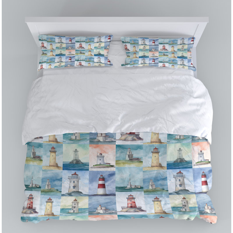 Abstract Duvet Cover, King Duvet Cover + 2 King Shams